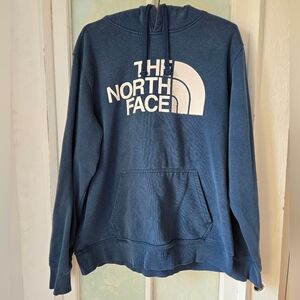 The North Face Blue Logo Hoodie L